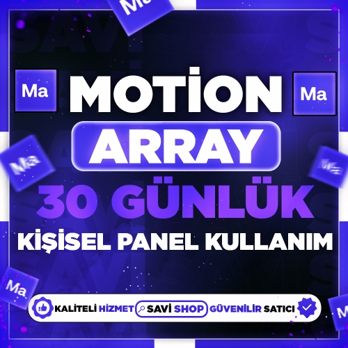  MOTİON ARRAY 1 Aylık Kişisel Kullanım